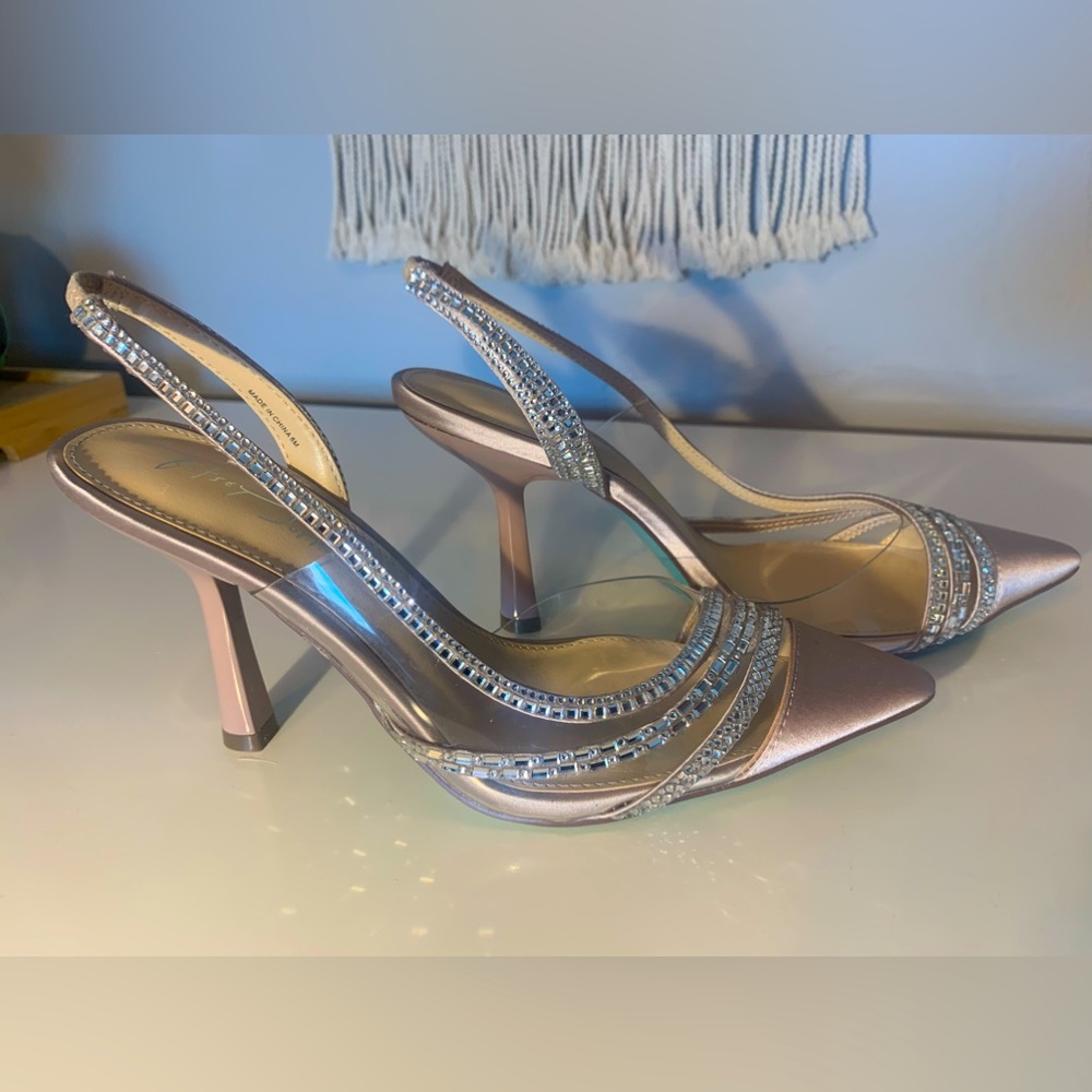 Betsy Johnson Dora Rhinestone Slingback Dress Pump